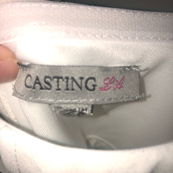 ✨Flowy White Chiffon Crop Top Size S ✨ - Picture 5 of 5